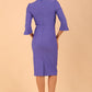 Seed Kennedy Sleeved Shaped Neckline Pencil Dress 