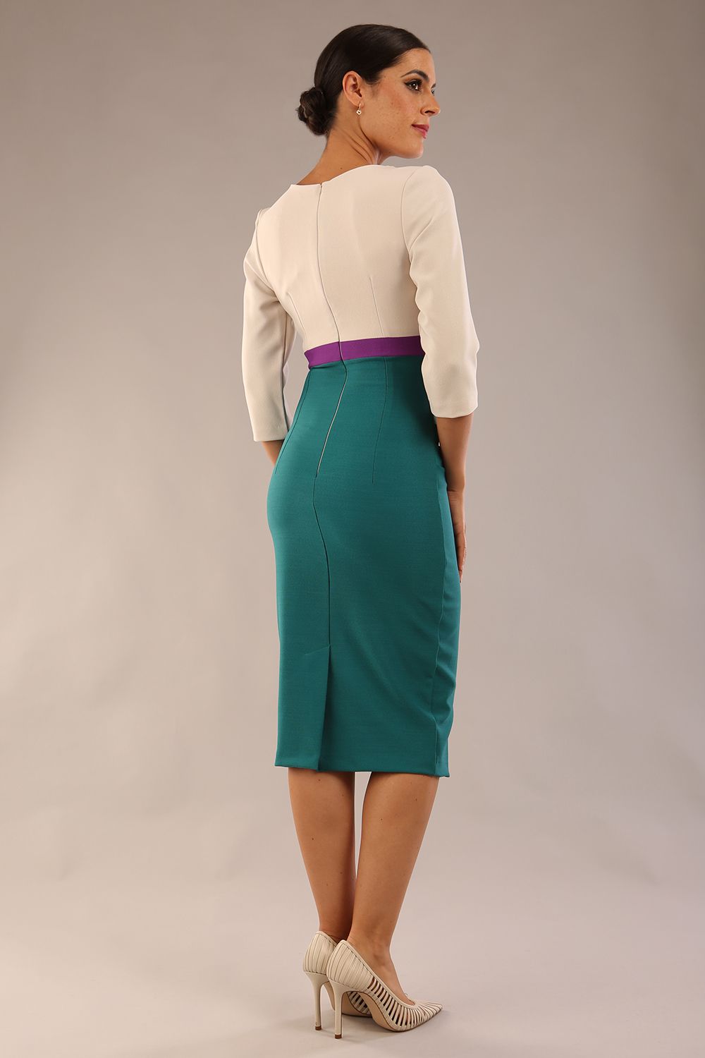 Seed Lara Colour Block Pencil Dress – Diva Catwalk, image 2