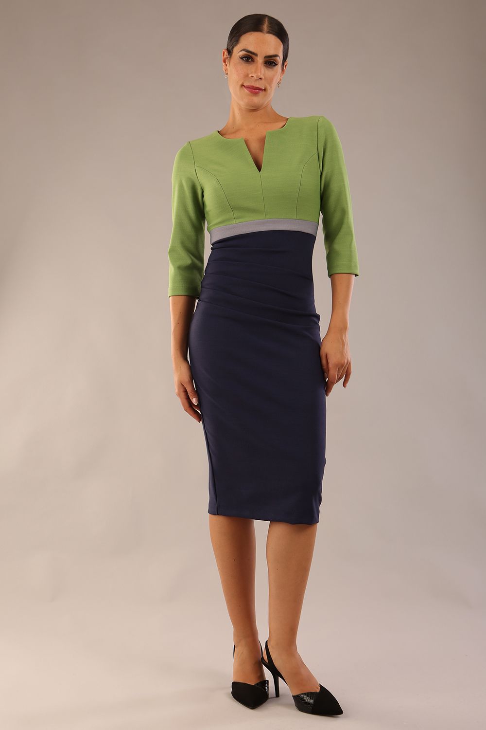 Seed Lara Colour Block Pencil Dress – Diva Catwalk, image 12