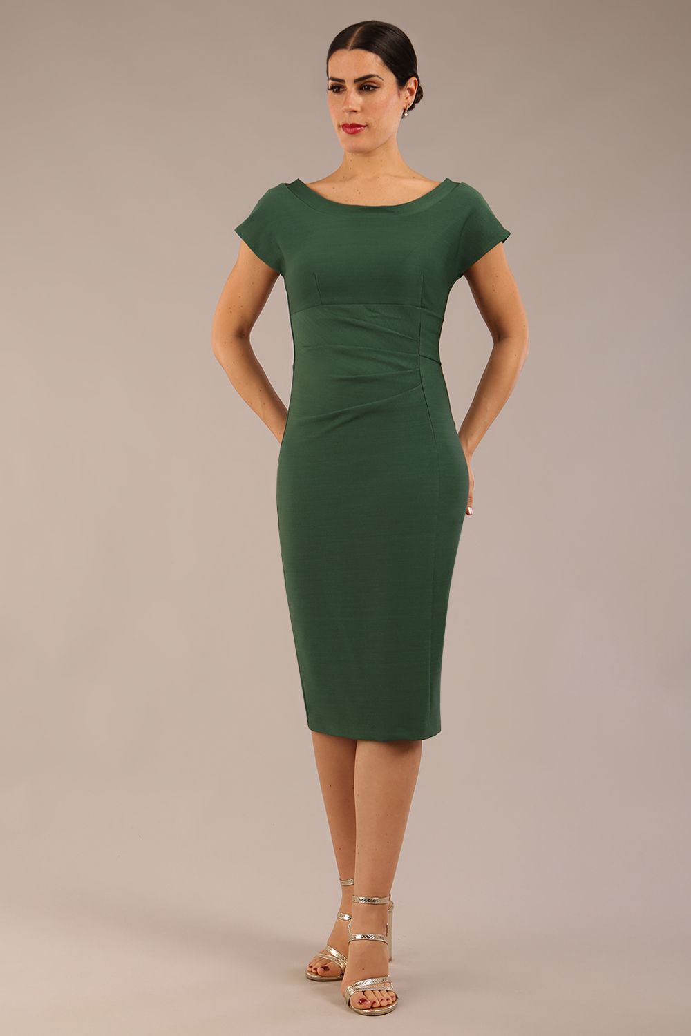 Seed Leela Rounded Neckline Cap Sleeved Dress – Diva Catwalk, image 5