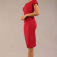 Seed Leela Rounded Neckline Cap Sleeved Dress 
