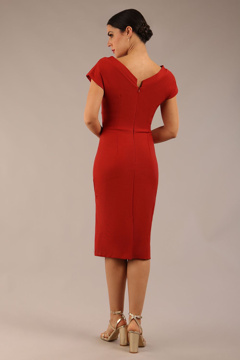 Seed Leela Rounded Neckline Cap Sleeved Dress – Diva Catwalk, image 14