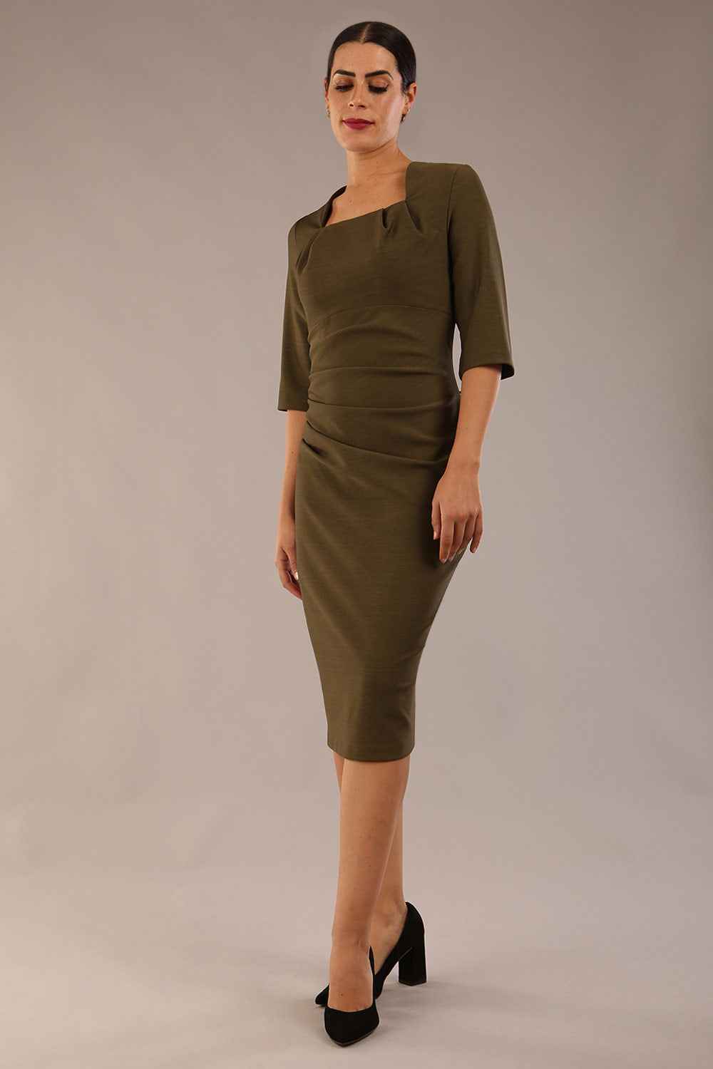 Seed Lexie Pleated Pencil Dress