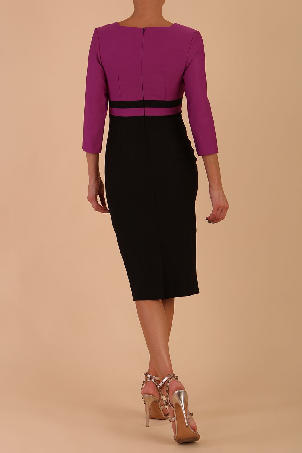 Seed Limelight Contrast Three Quarter Sleeve Dress – Diva Catwalk, image 4