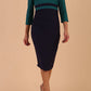 Seed Limelight Contrast Three Quarter Sleeve Dress 
