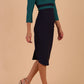 Seed Limelight Contrast Three Quarter Sleeve Dress 