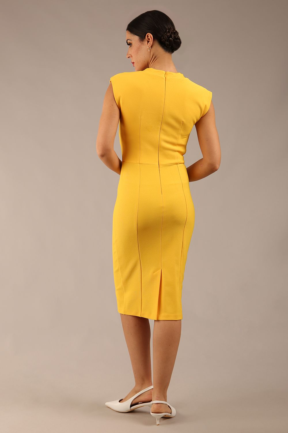 Seed Lucca Tie Detail Cap Sleeved Pencil Dress – Diva Catwalk, image 12