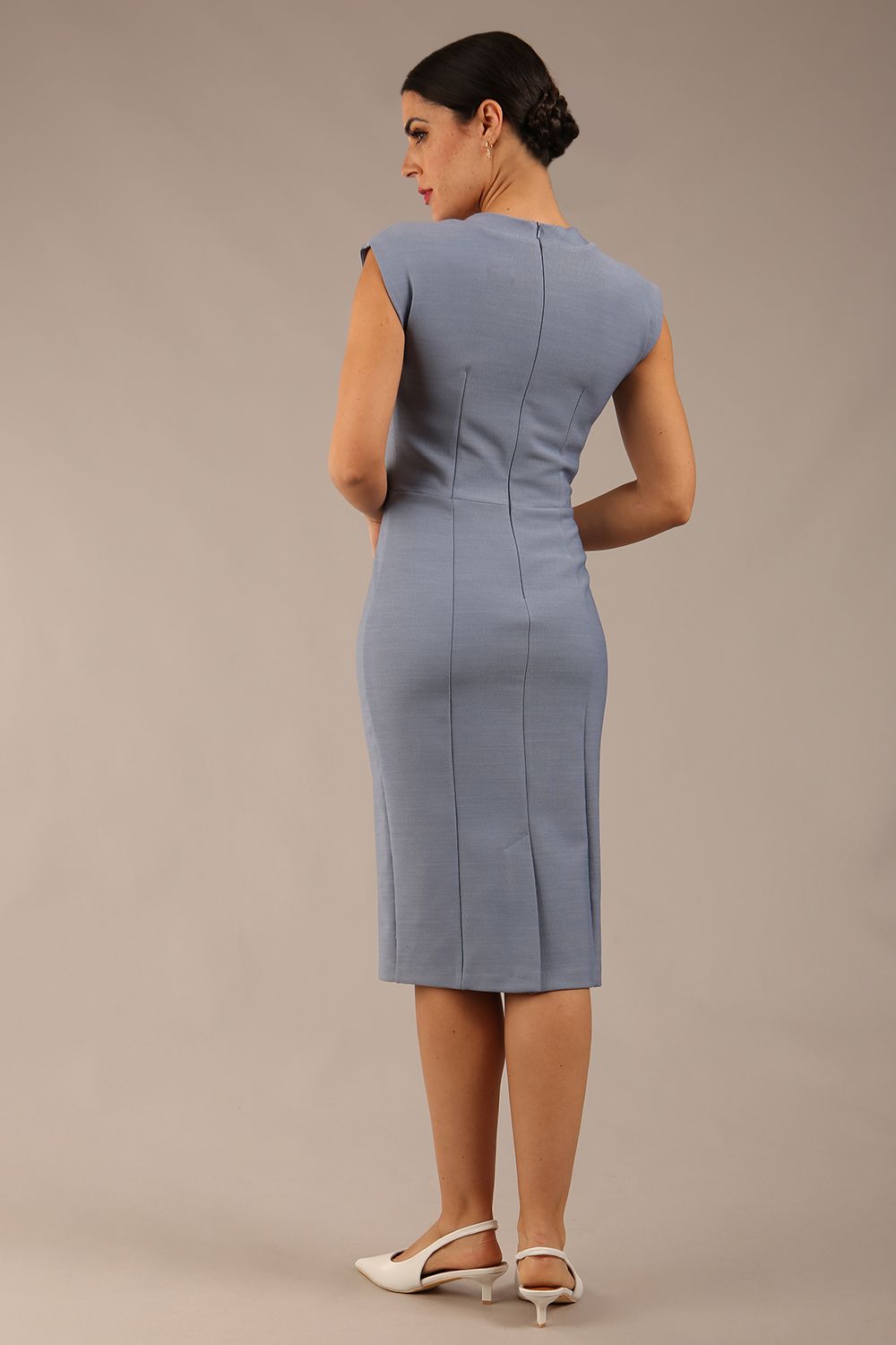 Seed Lucca Tie Detail Cap Sleeved Pencil Dress – Diva Catwalk, image 17