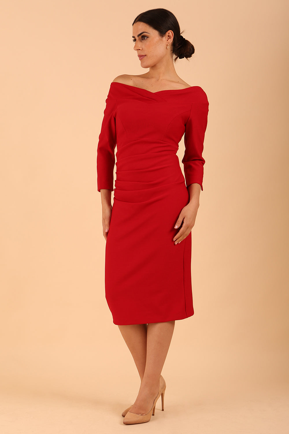 Seed Miranda Bardot Neckline Pencil Dress – Diva Catwalk, image 6