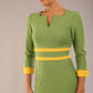 Seed Paeonia Contrast Pencil Dress 