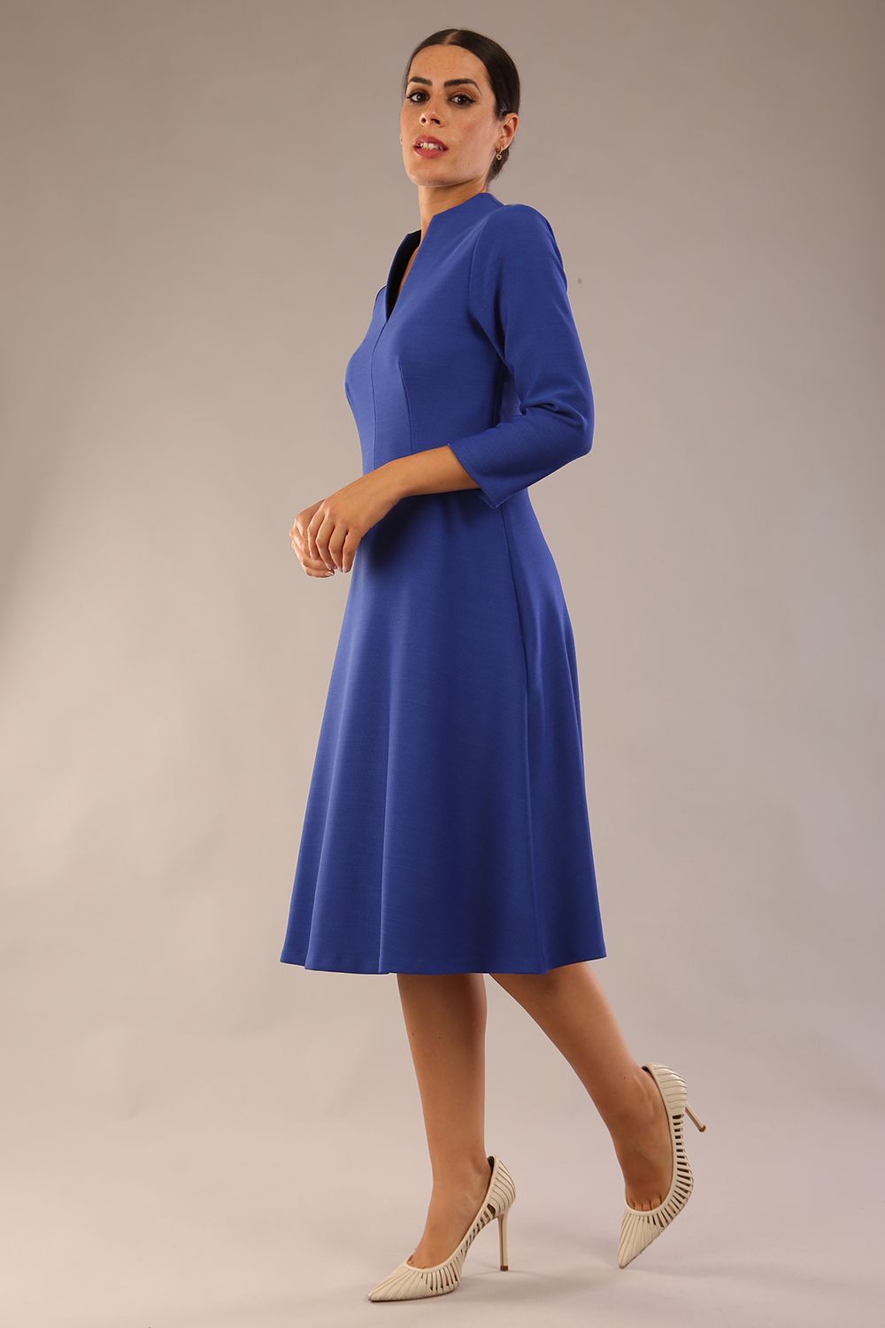 Seed Palmerston A-Line Skirt Dress in Monaco Blue – Diva Catwalk, image 5
