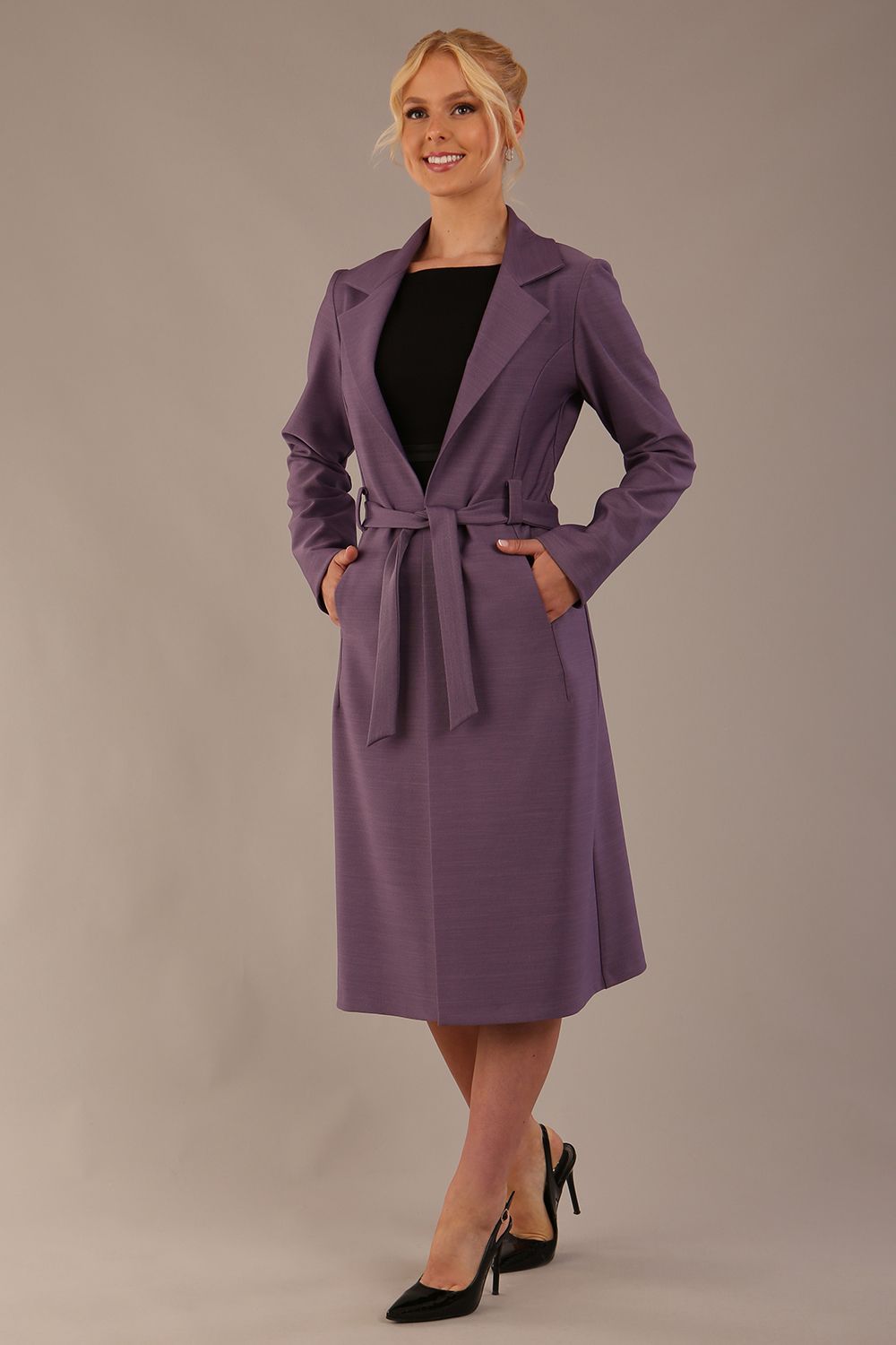 Seed Paloma Tie-Waist Midi Coat 