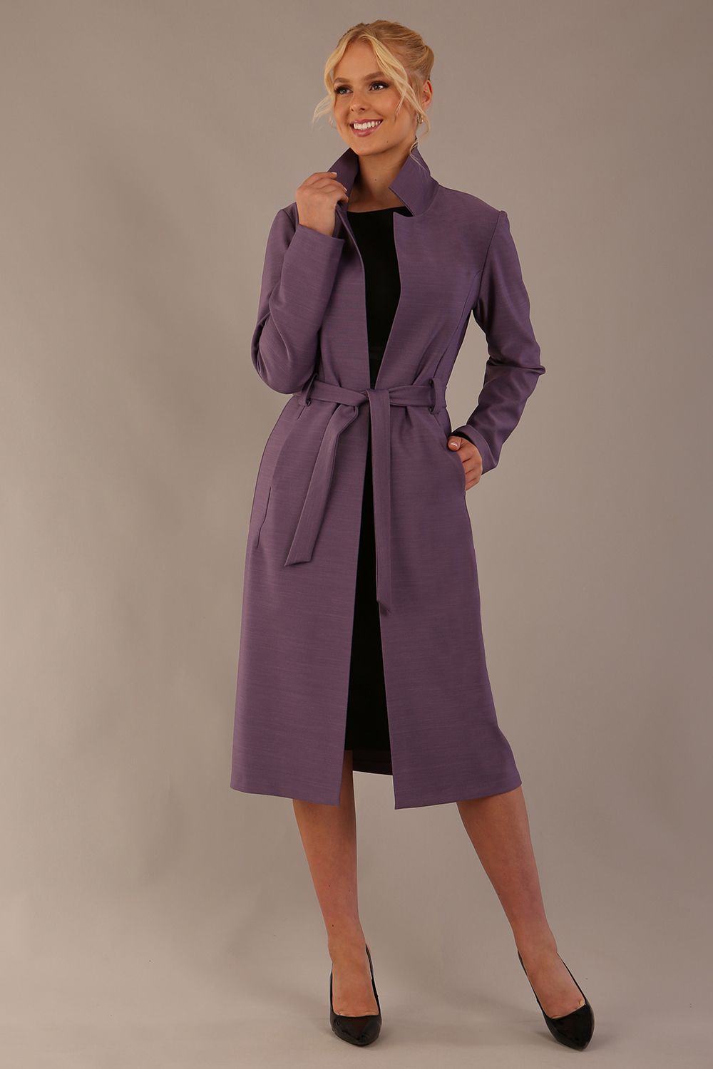 Seed Paloma Tie-Waist Midi Coat 