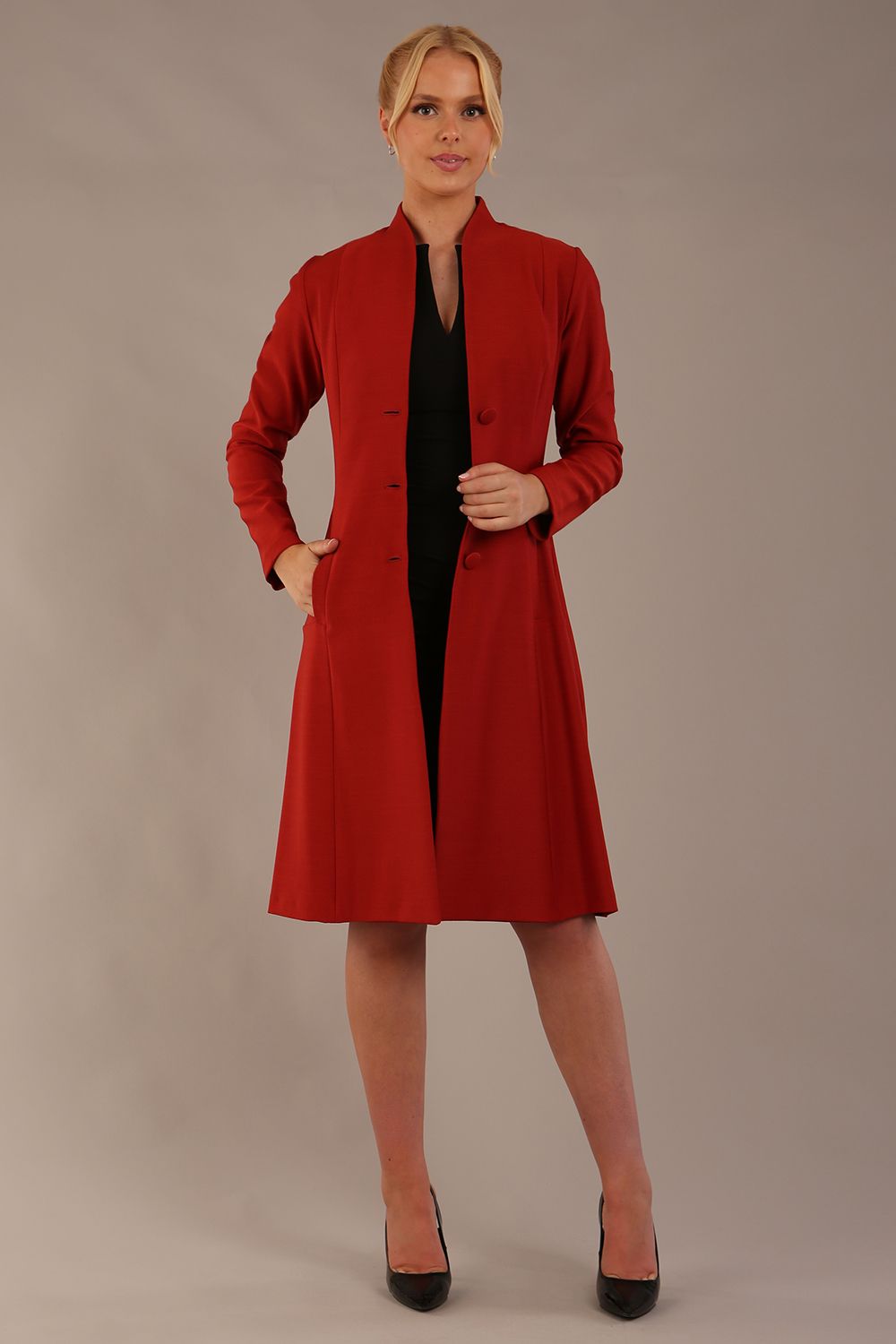 Seed Raquella Long Sleeve A-line Coat 