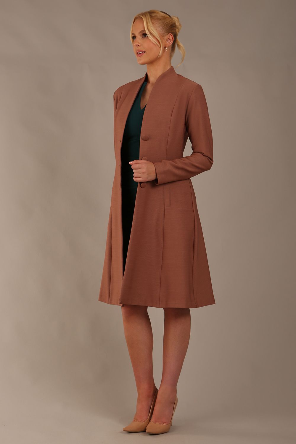 Seed Raquella Long Sleeve A-line Coat 