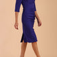 Seed Royale Rounded Neckline Pencil Dress 