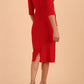 Seed Royale Rounded Neckline Pencil Dress 