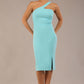 Sofia Diagonal Halter Neck Pencil Dress 