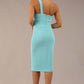 Sofia Diagonal Halter Neck Pencil Dress 