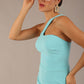 Sofia Diagonal Halter Neck Pencil Dress 
