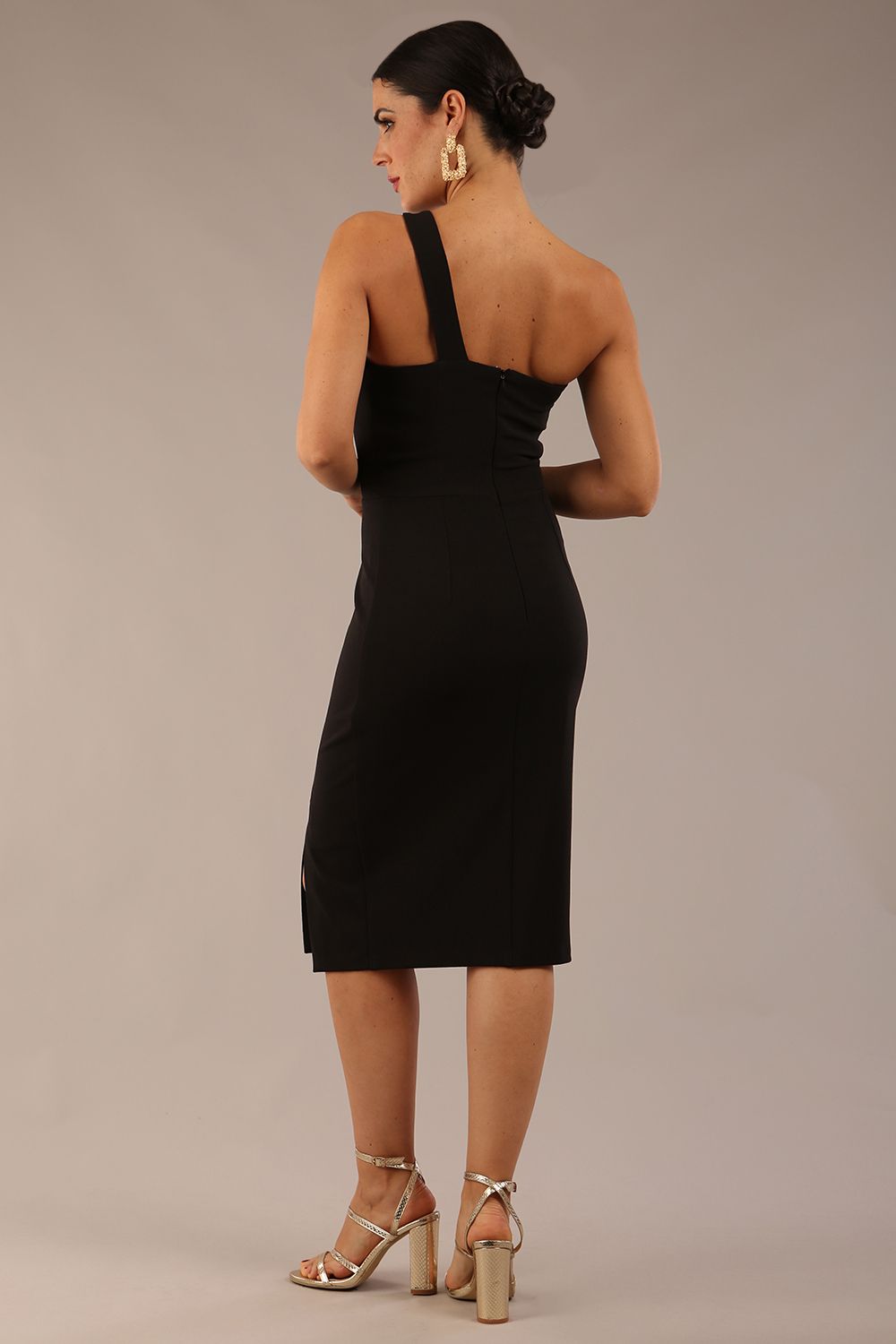Sofia Diagonal Halter Neck Pencil Dress – Diva Catwalk, image 19