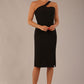 Sofia Diagonal Halter Neck Pencil Dress 