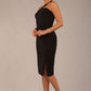 Sofia Diagonal Halter Neck Pencil Dress 