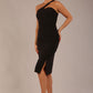 Sofia Diagonal Halter Neck Pencil Dress 
