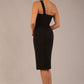 Sofia Diagonal Halter Neck Pencil Dress 