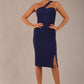 Sofia Diagonal Halter Neck Pencil Dress 