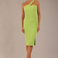 Sofia Diagonal Halter Neck Pencil Dress 