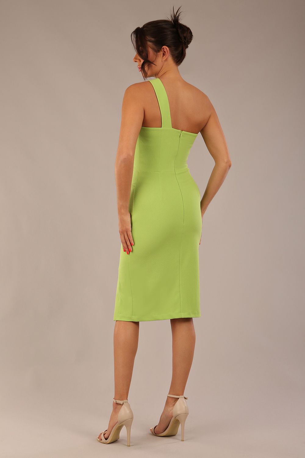 Sofia Diagonal Halter Neck Pencil Dress – Diva Catwalk, image 5