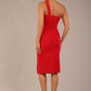 Sofia Diagonal Halter Neck Pencil Dress 