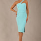 Sofia Diagonal Halter Neck Pencil Dress 