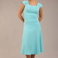 Sonning Cap Sleeve Square Neckline A-Line Dress 