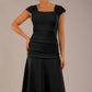 Sonning Cap Sleeve Square Neckline A-Line Dress 