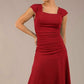 Sonning Cap Sleeve Square Neckline A-Line Dress 