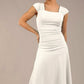 Sonning Cap Sleeve Square Neckline A-Line Dress 