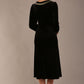 Spinetti Long-Sleeved Jewelled Velvet Midi Dress 