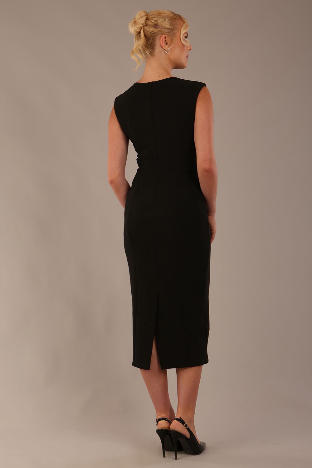 Spirit Sleeveless Midi Pencil Dress 