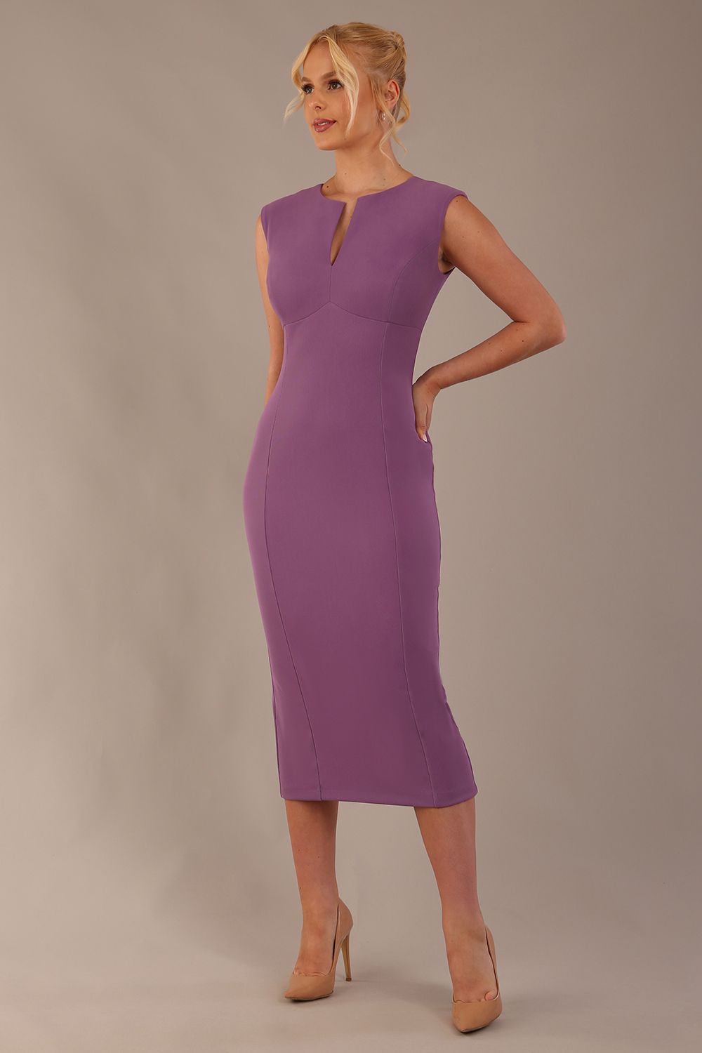 Spirit Sleeveless Midi Pencil Dress 