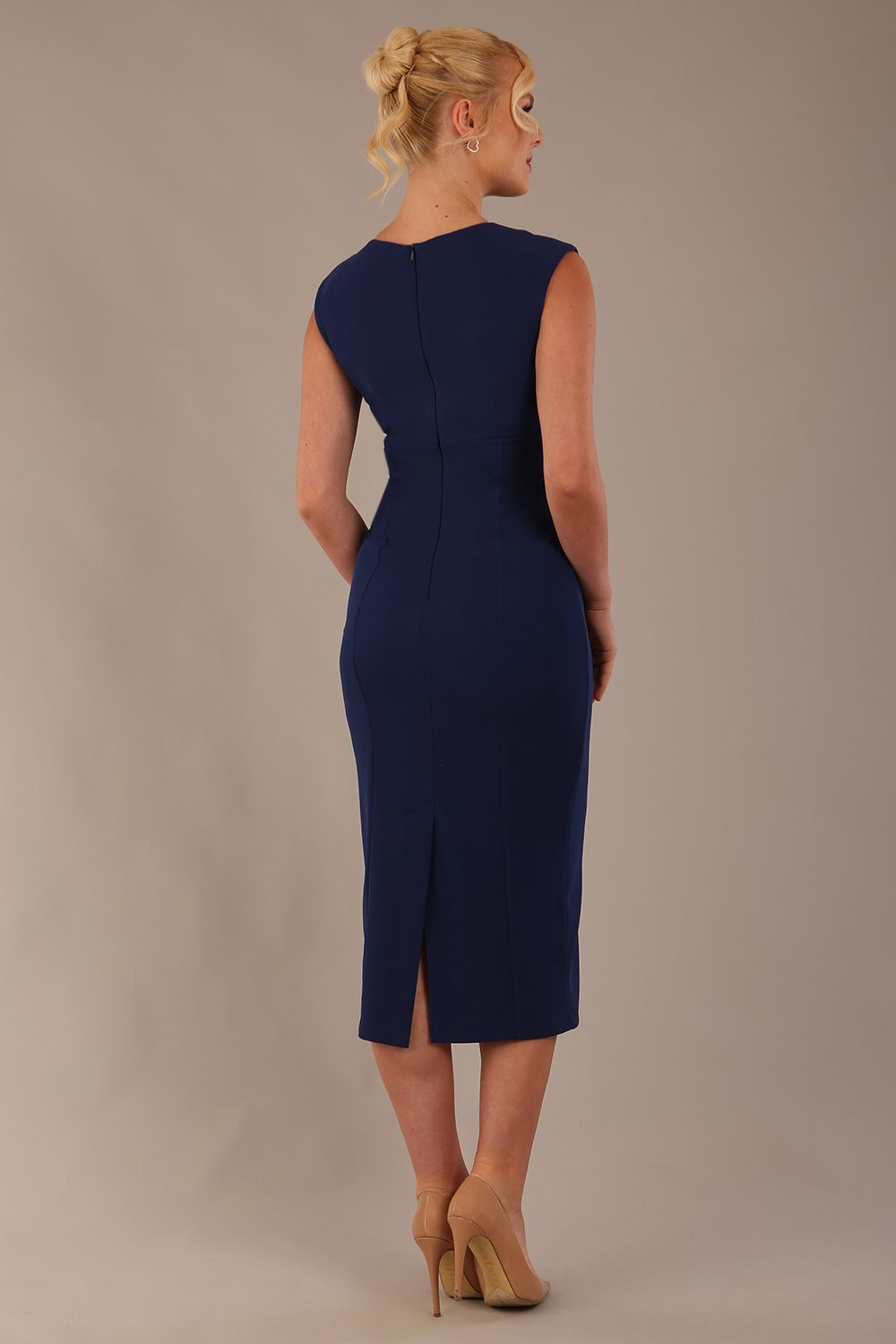 Spirit Sleeveless Midi Pencil Dress 