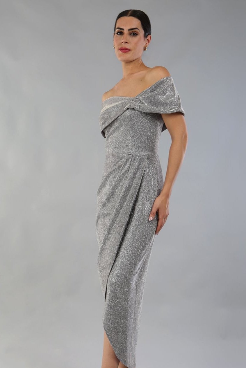 Unity Glitter Midaxi Dress in Iris Glitter – Diva Catwalk, image 3