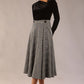 Velana Soft-Touch Check Midi Skirt 