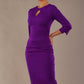 Yasmeen Keyhole Pleated Pencil Dress 