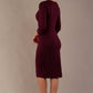 Yasmeen Keyhole Pleated Pencil Dress 