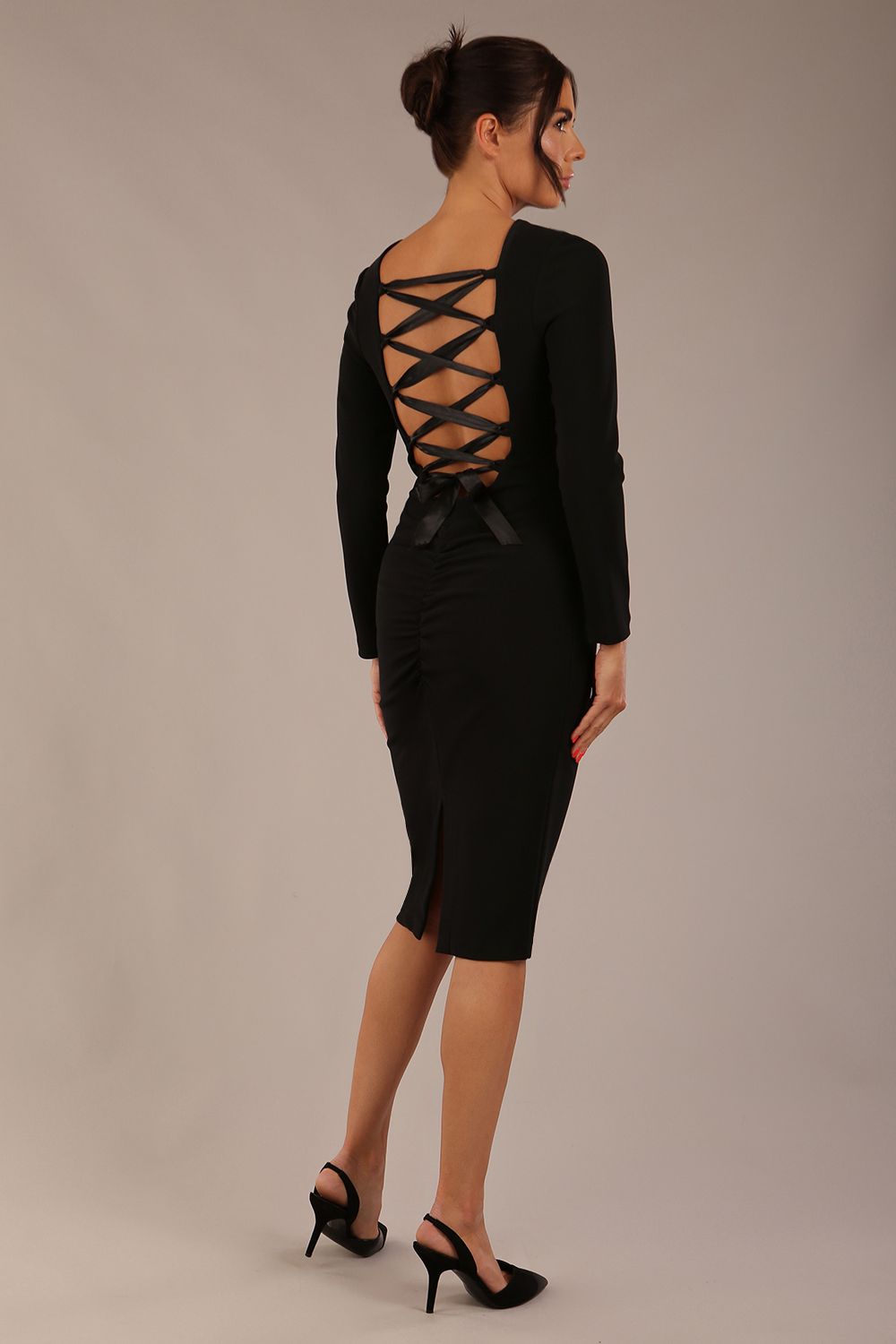 Zoey Sleeved Pencil Dress – Diva Catwalk, image 3