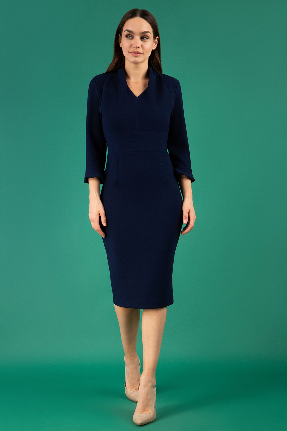 Adriana Pencil-Skirt Dress – Diva Catwalk, image 3