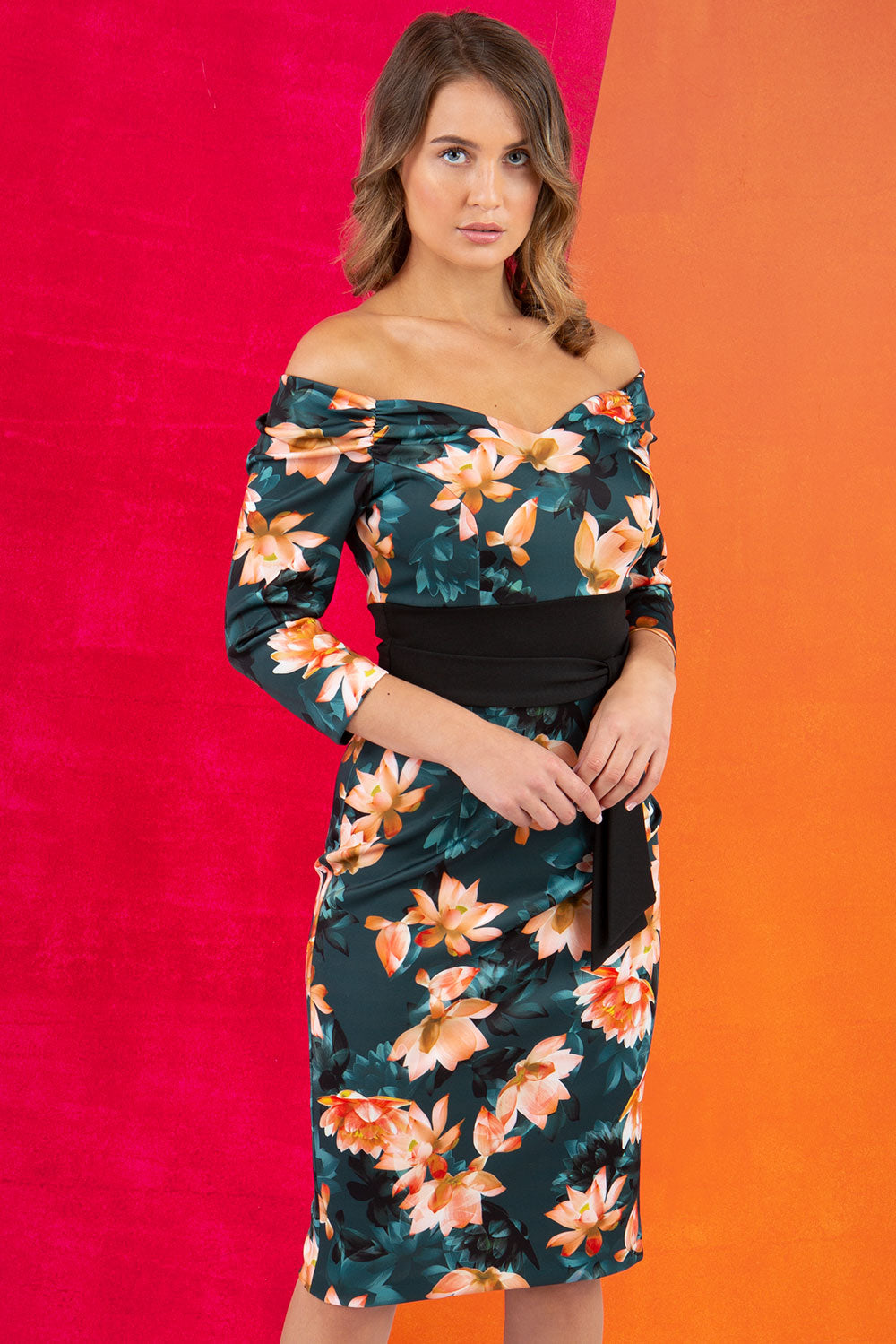 Alpa Wide Band Printed Dress – Diva Catwalk, image 8
