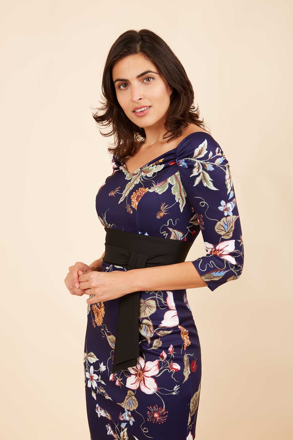 Alpa Wide Band Printed Dress – Diva Catwalk, image 6